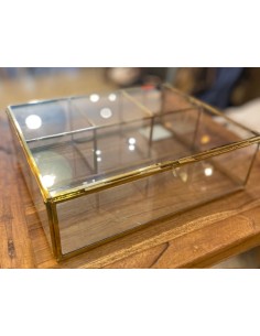 BOITE VERRE ET METAL - BAZAR DE LUXE