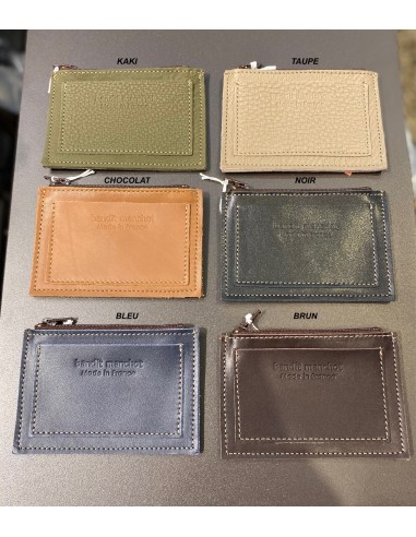 PORTE-CARTES ZIPPE EN CUIR POUR HOMME - BANDIT MANCHOT